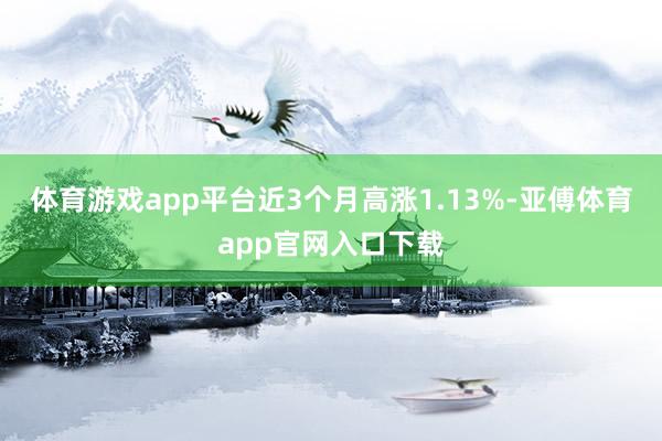 体育游戏app平台近3个月高涨1.13%-亚傅体育app官网入口下载