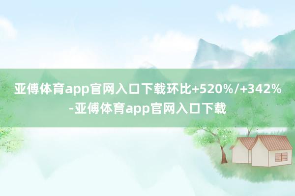 亚傅体育app官网入口下载环比+520%/+342%-亚傅体育app官网入口下载